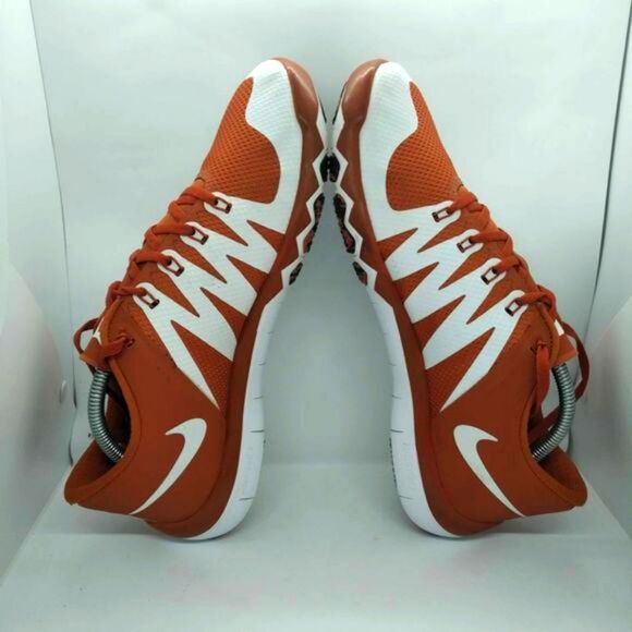 Nike Free Trainer 5.0 V6 Texas Longhorns Sneakers Men\'s Size‎ 11 Orange White main image 8